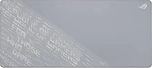 ASUS ROG Scabbard II Arctic Gray XXL Gaming Mouse Pad – 35.4” X 15.7” (Extended/XXL Size), Soft Cloth Surface, Water/Oil/Dust-Resistant, Anti-Fray Edges, Non-Slip Base - Gray