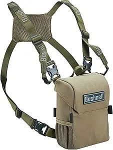 Bushnell Vault Binoculars Pack, Rugged Carrying Case For Outdoor Enthusiasts With Water-Resistant Design And Multiple Pockets, Slate Green