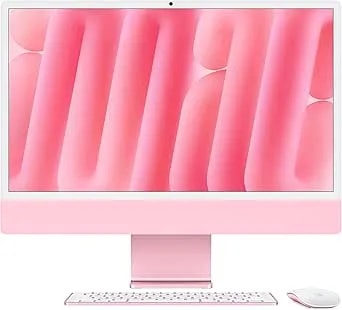 Apple 2024 Imac All-In-One Desktop Computer With m4 Chip With 8-Core Cpu And 8-Core Gpu: Built For Apple Intelligence, 24-Inch Retina Display, 16gb Unified Memory, 256gb Ssd Storage; Pink