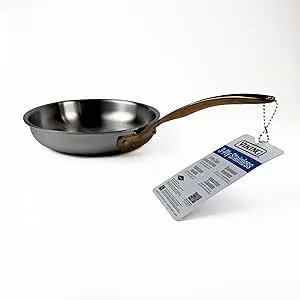 Viking 8 Inch Fry Pan With Copper Handle – 3-Ply Stainless Steel And Aluminum Core – Mirror Finish – Induction Compatible – Hand Wash – Compact Pvd Skillet For All Cooktops