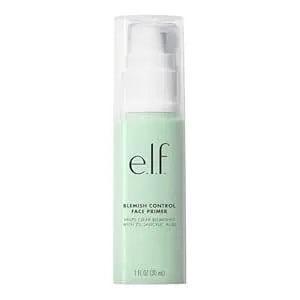 E.L.F. Blemish Control Face Primer, Soothing & Hydrating Makeup Primer For Fighting Blemishes, Grips Makeup To Last, Vegan & Cruelty-Free, Large