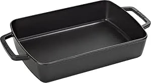 Staub Cast Iron Oven Dish, Black 3.15 L