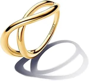 Pandora Essence Organically Shaped Infinity Ring - 14k Gold-Plated Ring For Women - Gift For Her - Includes Gift Box