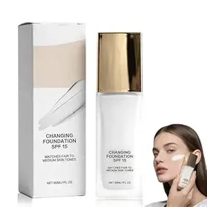 Color Changing Foundation For Mature Skin, 2026 New Hydrating And Lightweight Liquid Foundations, Self-Adjusting Foundation Tone Suitable For All Skin Types (1pcs)