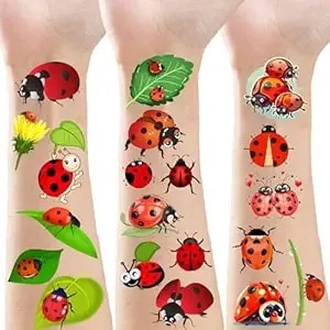 340 Ladybug Temporary Tattoos Stickers Birthday Party Favors Decorations Tattoo