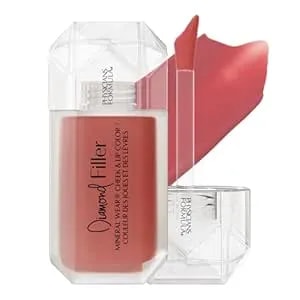 Physicians Formula Mineral Wear®Diamond Filler Cheek & Lip Color, Serum-To-Cream Multi-Use Liquid Blush Formula, Plumps & Smooths For Fuller Looking Cheeks & Lips, Monochromatic Look - Radiant Pink