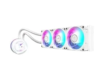 Aorus Waterforce X Ii 360 Ice Liquid Cpu Cooler, 360mm Radiator With 3x 120mm Low Noise Argb Fans, Compatible With Intel lga1851, lga1700, And Amd am5 (Gp-Aorus Waterforce X Ii 360 Ice)