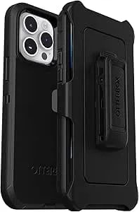 Otterbox Iphone 14 Pro Max Defender Series Case - Black , Rugged & Durable, With Port Protection, Includes Holster Clip Kickstand