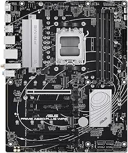 ASUS Prime A620-PLUS WIFI6 AMD A620 AM5 ATX Motherboard, DDR5, Pcie 4.0, Dual M.2 Slots, Wifi 6, Displayport/HDMI™, Rear & Front USB 5Gbps Type-C, SATA 6 Gbps, Two-Way AI Noise Cancelation, Aura Sync