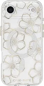 Case-Mate Iphone Air Case [Compatible With Magsafe] - Sparkly Floral Phone Case With 12ft Drop Protection - Premium Magnetic Cover For Iphone Air - Floral Gems