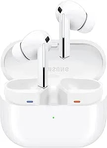 Samsung Galaxy Buds 3 Pro Ai True Wireless Bluetooth Earbuds, Noise Cancelling, Sound Optimization, Real-Time Interpreter, Redesigned Comfort Fit, White (Renewed)