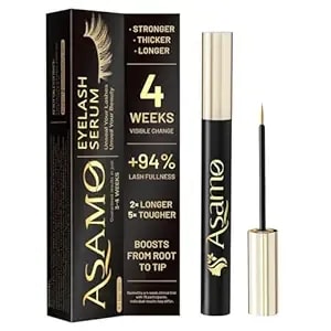 Eyelash Growth Serum – Natural Lash Enhancer With 15 Plant Extracts For Longer Thicker Fuller Lashes Nourishing Formula To Enhance Natural Beauty Hypoallergenic Oil Free Lash Growth Serum -3ml