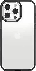 Otterbox Iphone 15 Pro Max (Only) Prefix Series Case - Black Crystal, Ultra-Thin, Pocket-Friendly, Raised Edges Protect Camera & Screen, Wireless Charging Compatible