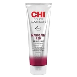 Chi Color Illuminate Conditioner, Helps Maintain Fresh Color In Natural & Color-Treated Hair, Sulfate, Paraben, & Cruelty-Free, Mahogany Red, 8.5 Oz