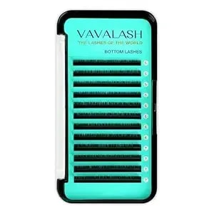 Vavalash Bottom Lash Extensions 5/6/7mm Mixed Under Bottom Lower Eyelash Extensions Natural Bottom Lashes（0.1-B-5-7mm Mixed）