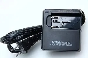 Nikon Mh-53 Battery Charger (Charges En-el1 Battery) For Coolpix 775, 885, 995, 4300, 4500, 4800, 5000, 5400, 5700 & 8700