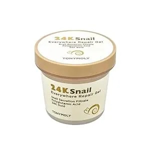 Tonymoly 24k Snail Everywhere Repair Gel – Moisturizing & Rejuvenating Skincare For Face & Body With Snail Secretion Filtrate, Improves Texture & Elasticity