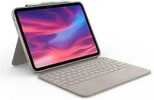 Logitech Combo Touch Detachable 10th Gen Ipad Keyboard Case With Large Precision Trackpad, Full-Size Backlit Keyboard, And Smart Connector Technology - Sand