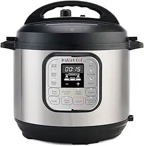 Instant Pot Duo 7-In-1 Mini Electric Pressure Cooker, Slow Rice Cooker, Steamer, Sauté, Yogurt Maker, Warmer & Sterilizer, Includes Free App With Over 1900 Recipes, Stainless Steel, 3 Quart
