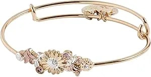 Alex And Ani Floral Inline Bangle