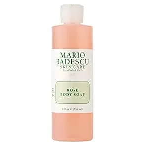 Mario Badescu Rose Body Soap - For A Pampered, Refreshed, And Hydrated Skin - Scented With The Sweetest Hint Of Floral - Shower Gel For Daily Use - 8 Fl. Oz.