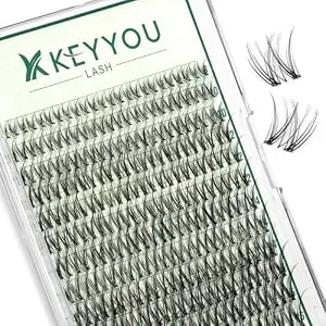 Keyyoulash Lash Clusters Manga Lash Extension C Curl 144pcs 8-18mm Wispy Eyelash Clusters Natural Volume Eyelash Extensions Individual Lashes Diy At Home(ky05,D-8-16mix)