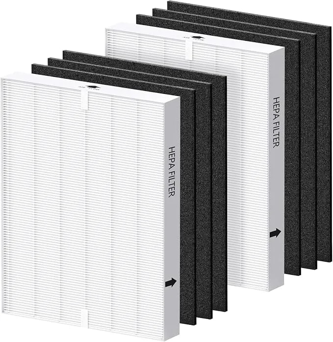 Ap-1512hh Filter For Coway Airmega Ap-1512hh & Airmega 200m Air Purifiers - 2 Efficient Filter And 6 Carbon Pre-Filters For Coway Filter Replacement Ap-1512hh & 200m, Compared To Part # 3304899