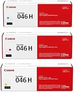 Canon Crg-046h 3-Color High Yield Cyan, Magenta And Yellow Toner Cartridge Set