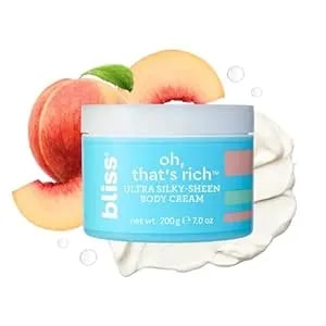 Bliss Oh, That'S Rich Ultra Silky-Sheen Body Cream - Instantly Absorbs - Smooth & Soothe The Driest Skin - Paraben Free, Cruelty Free - 7.0 Oz