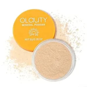 Loose Face Powder, Mineral Powder Spf 30, Setting Powder With Powder Puff, Oil Control, Buildable Coverage, Natural Matte Finish, Powder Sunscreen For Face & Scalp (Medium)