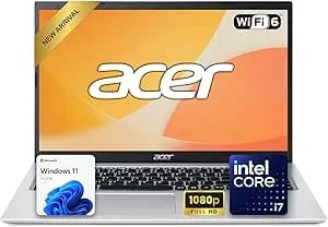 Acer Aspire 3 15.6" Fhd Laptop - Intel Core i7 Processor, Up To 4.7ghz - 12gb ddr4 Ram - 512gb Pcie Ssd - Win 11 - Full-Size Keyboard - Ethernet & Wi-Fi 6 - Slim Design For Work, Study & Everyday Use