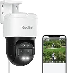 Reolink PTZ Security Camera System 4K, IP Poe 360 Camera With Dual-Lens, Auto 6X Hybrid Zoomed Tracking, 355 Pan & 90 Tilt, Outdoor Surveillance, AI Detection, Trackmix Poe
