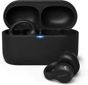 Philips q2000 Ear-Cuff Style True Wireless Bluetooth Earbuds - 28 Hours Play Time, Clear Calls, Multipoint Connectivity, ipx4 Sweat-Resistant, Black
