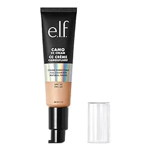 E.L.F. Camo Cc Cream, Color Correcting Medium-To-Full Coverage Foundation With Spf 30, Light 210 N, 1.0 Oz (30g)