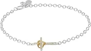 Alex And Ani Cross And Heart Necklace, Sterling Silver