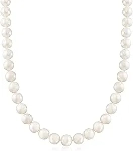 Ross-Simons 9-10mm Cultured Pearl Necklace With 14kt Yellow Gold