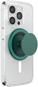 Popsockets Phone Grip For Magsafe, Magnetic Holder, Phone Stand, Green - Enamel Hammered Fresh Pine