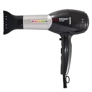 Chi Rocket Hair Dryer, Hair Dryer With Comb & Drying Nozzle Attachment, Quick-Drying For Shiny, Frizz-Free Hair, Lightweight & Low Emf