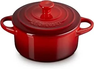 Le Creuset Stoneware Mini Round Cocotte, 24 Oz., Cerise