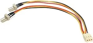 Startech.Com 6in TX3 Fan Power Splitter Cable - Fan Power Splitter - 3 Pin Internal Power (F) To 3 Pin Internal Power (M) - 5.9 In - TX3SPLITTER