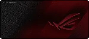 Asus Rog Scabbard Ii Extended Gaming Mouse Pad – 35.4” X 15.7” (Extended/Xxl Size), Smooth Glide Surface, Water/Oil/Dust-Resistant, Anti-Fray Edges, Non-Slip Base - Black