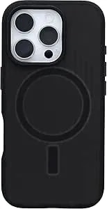 Otterbox Iphone 16 Pro Max Case – Symmetry Soft-Touch Series With Magsafe, Ultra-Slim, Enhanced Grip, Lanyard-Compatible, Raised Camera & Screen Edges – Non-Retail Packaging – Dark Echo (Black)