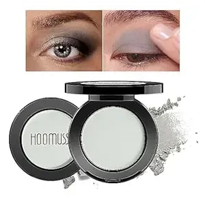 Single Grey Matte Eyeshadow Handmade Bold Eye Sahdow Pressed Powder Palette Pigmented Long Lasting Intense Color Gray Eyeshadow (Grey)