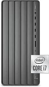 Hp Envy Desktop Computer, Intel Core i7-10700, 16 Gb Ram, 1 Tb Hard Drive & 512 Gb Ssd Storage, Windows 10 Pro (te01-1254, 2020 Model)