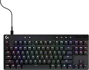 Logitech G PRO X TKL Rapid (Tenkeyless) Wired Gaming Keyboard: Magnetic Analog Switches With Rapid Trigger, Lightsync RGB, Detachable USB-C Cable, Volume Roller & Media Buttons - Black
