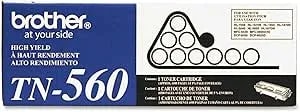 Brother TN-560 High-Yield Toner Cartridge - Retail Packaging,Black