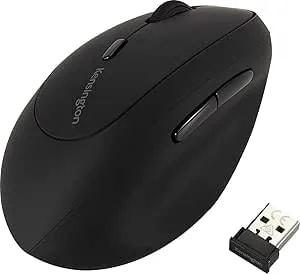 Kensington Pro Fit Left-Handed Ergo Wireless Mouse (k79810ww), Black