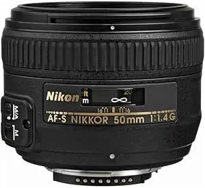 Nikon AF-S FX Nikkor 50mm F/1.4G Lens With Auto Focus For Nikon DSLR Cameras