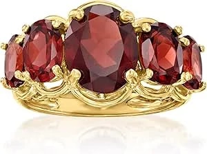 Ross-Simons 4.50 Ct. T.W. Gemstone 5-Stone Ring In 18kt Gold Over Sterling
