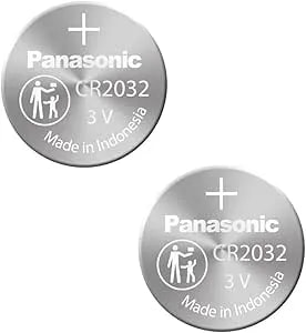 Panasonic cr2032 Battery (2 Pack) - Panasonic, Lithium Coin Cell, 3v
